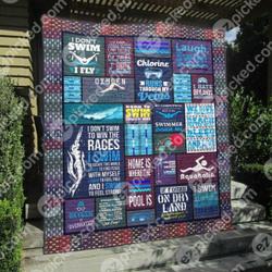 Chlorine Runs Through My Veins Quilt Blanket Py68  Quilt and Home Decor