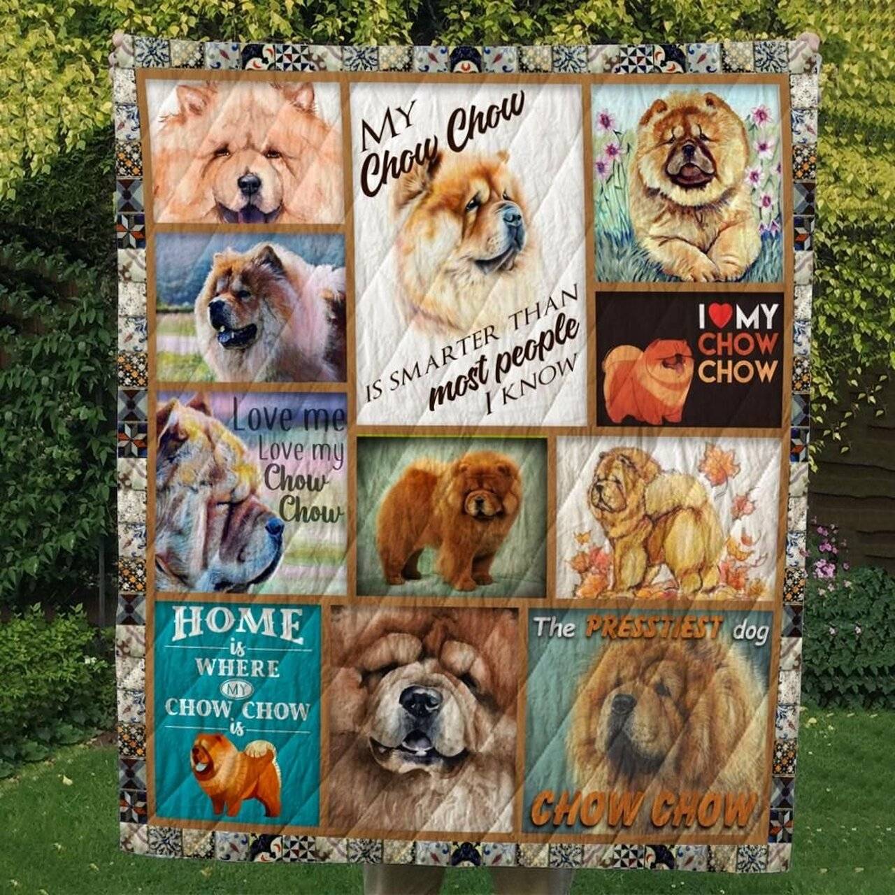 Chow Chow Cl10100096Mdq Quilt Blanket and Home Decor