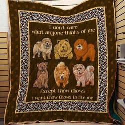 Chow Chows 09 Blanket Th10072019 Quilt and Home Decor