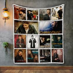 Chris Young Album Covers Quilt Blanket and Home Decor