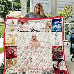 Christina Aguilera Albums Cover Poster Quilt Blanket and Home Decor