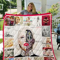 Christina Aguilera Albums Cover Poster Quilt Blanket Ver 2 and Home Decor