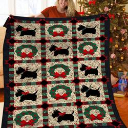 Christmas Dog Jfj Quilt Ylb and Home Decor