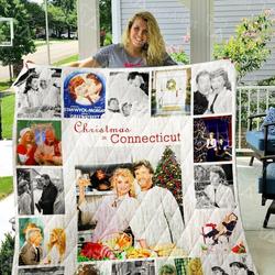Christmas In Connecticut Quilt Blanket 0730 and Home Decor