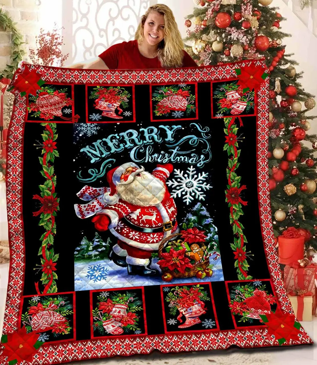 Christmas Jfj Quilt Wmw and Home Decor