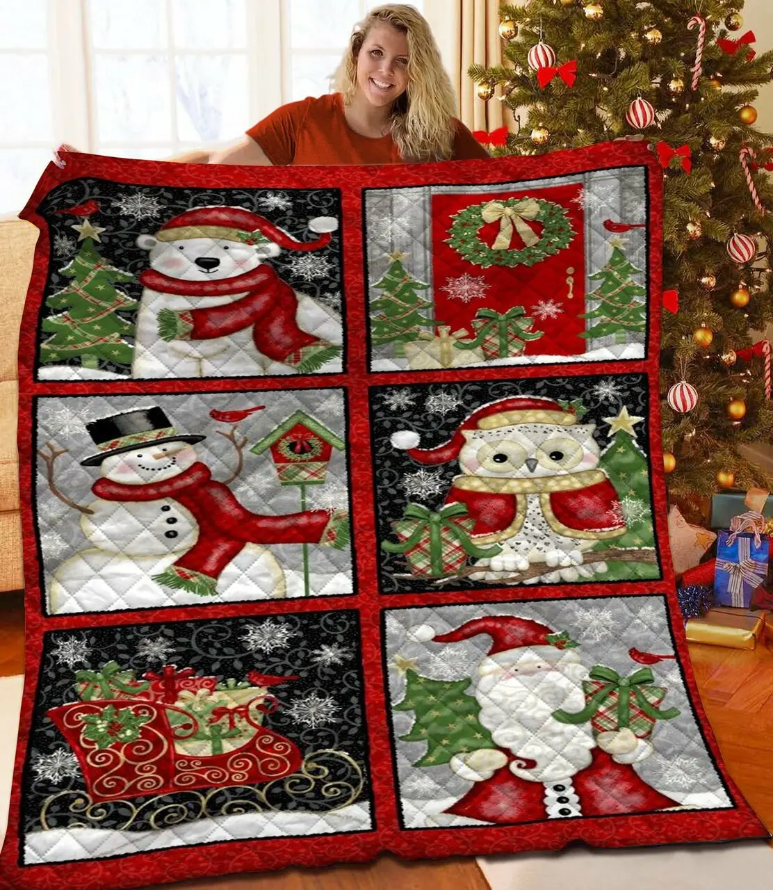 Christmas Jfj Quilt Wtz and Home Decor