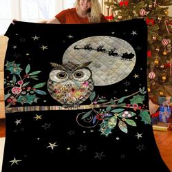 Christmas Owl Jfj Quilt Ykc and Home Decor