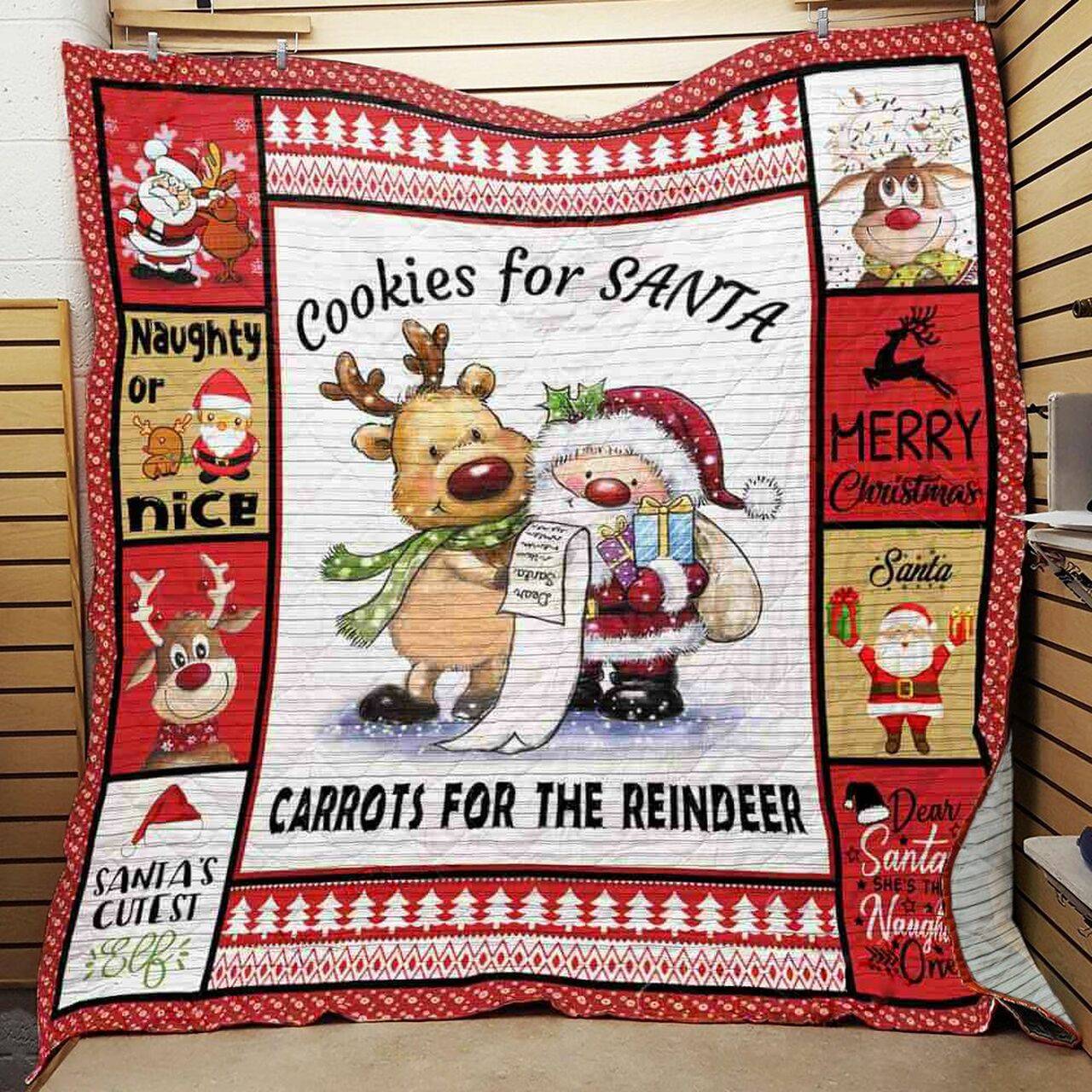 Christmas Reindeer Jfj Quilt Wlx and Home Decor