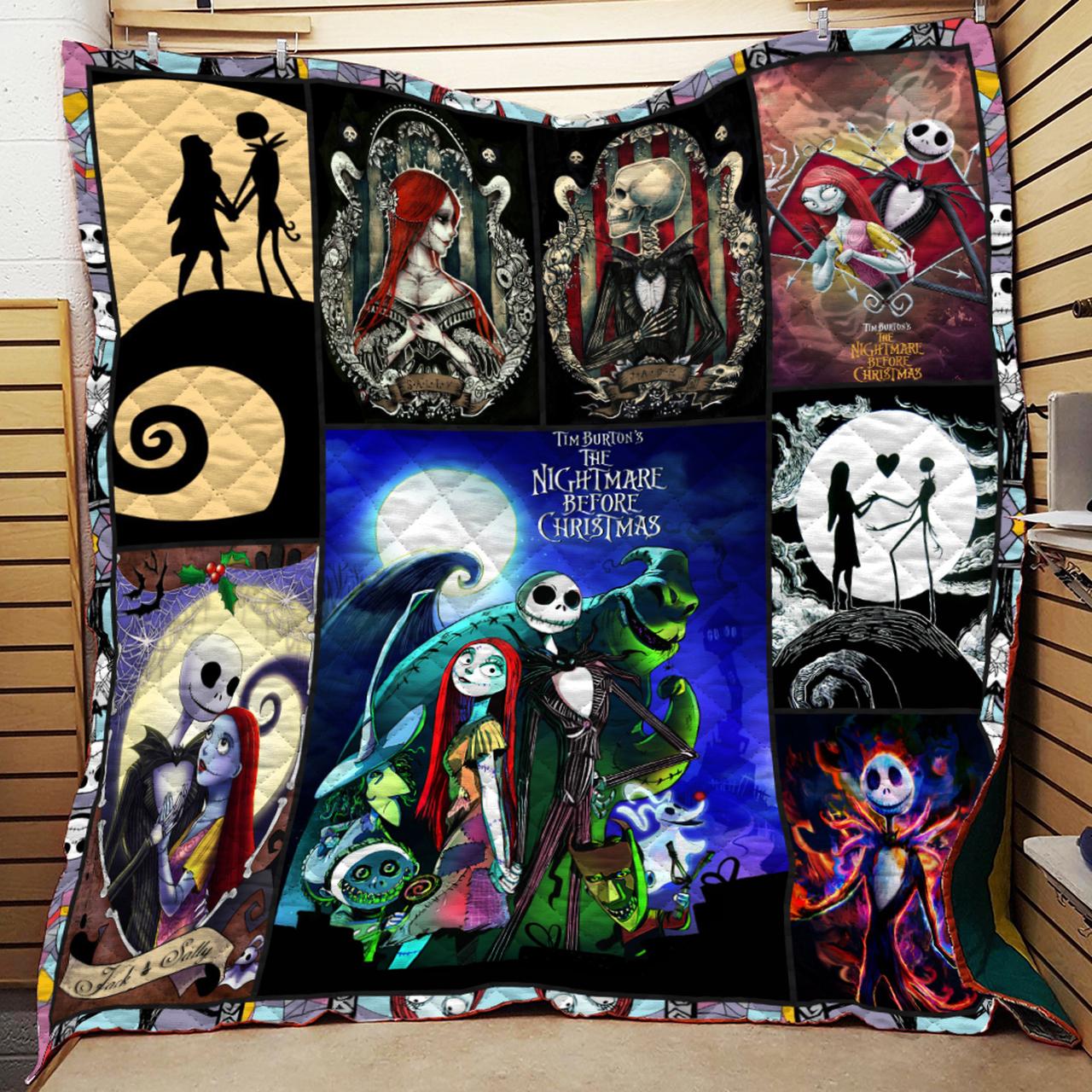 Christmas Wife Of Jack Quilt and Home Decor