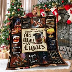 Cigars Are My Therapy 3D Customized Quilt and Home Decor