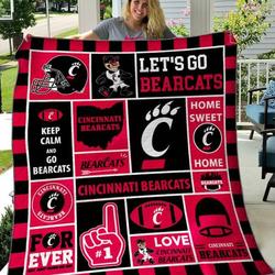 Cincinnati Bearcats Quilt Blanket B070609  Quilt and Home Decor