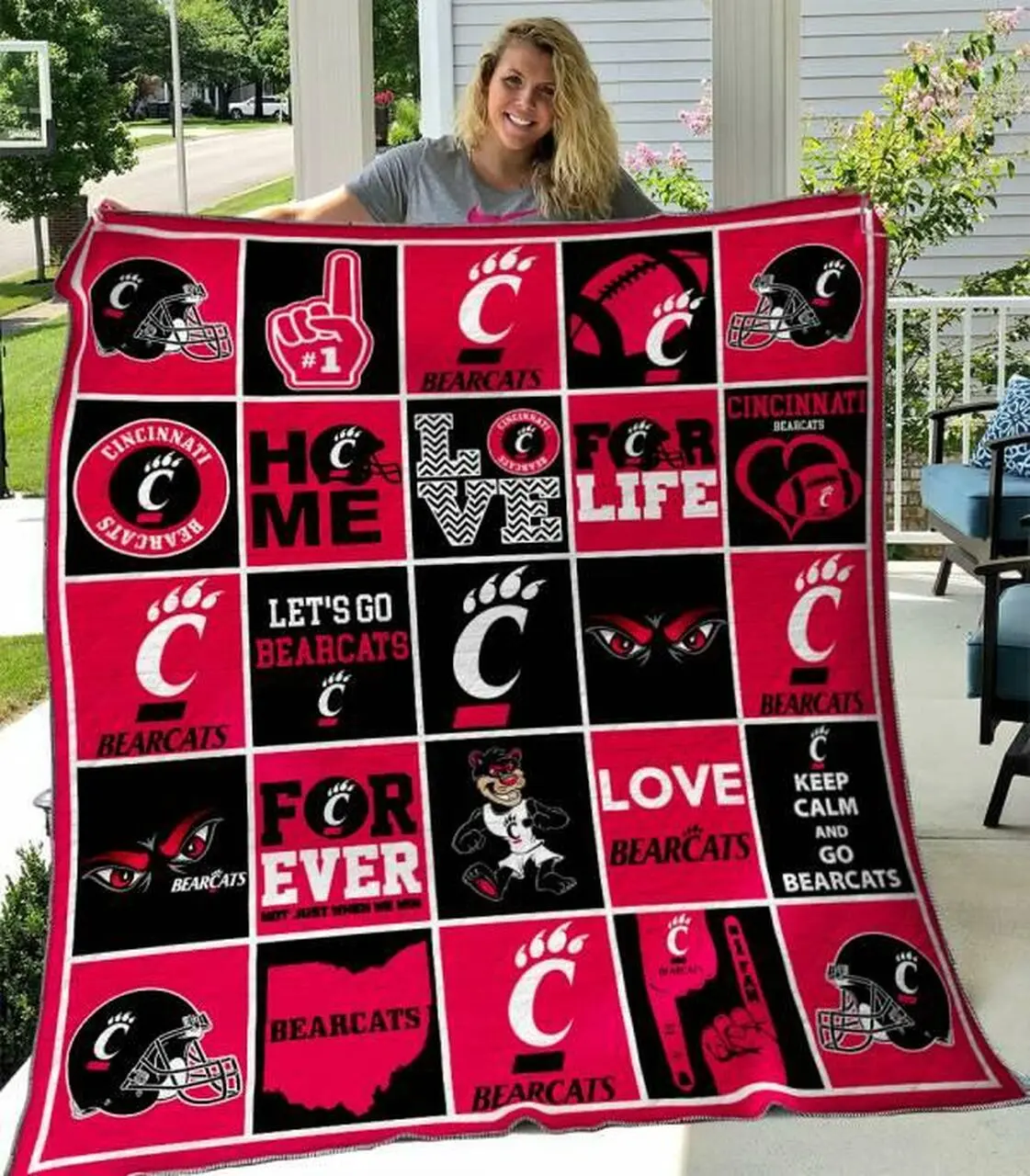Cincinnati Bearcats Quilt Blanket B070610 Quilt and Home Decor