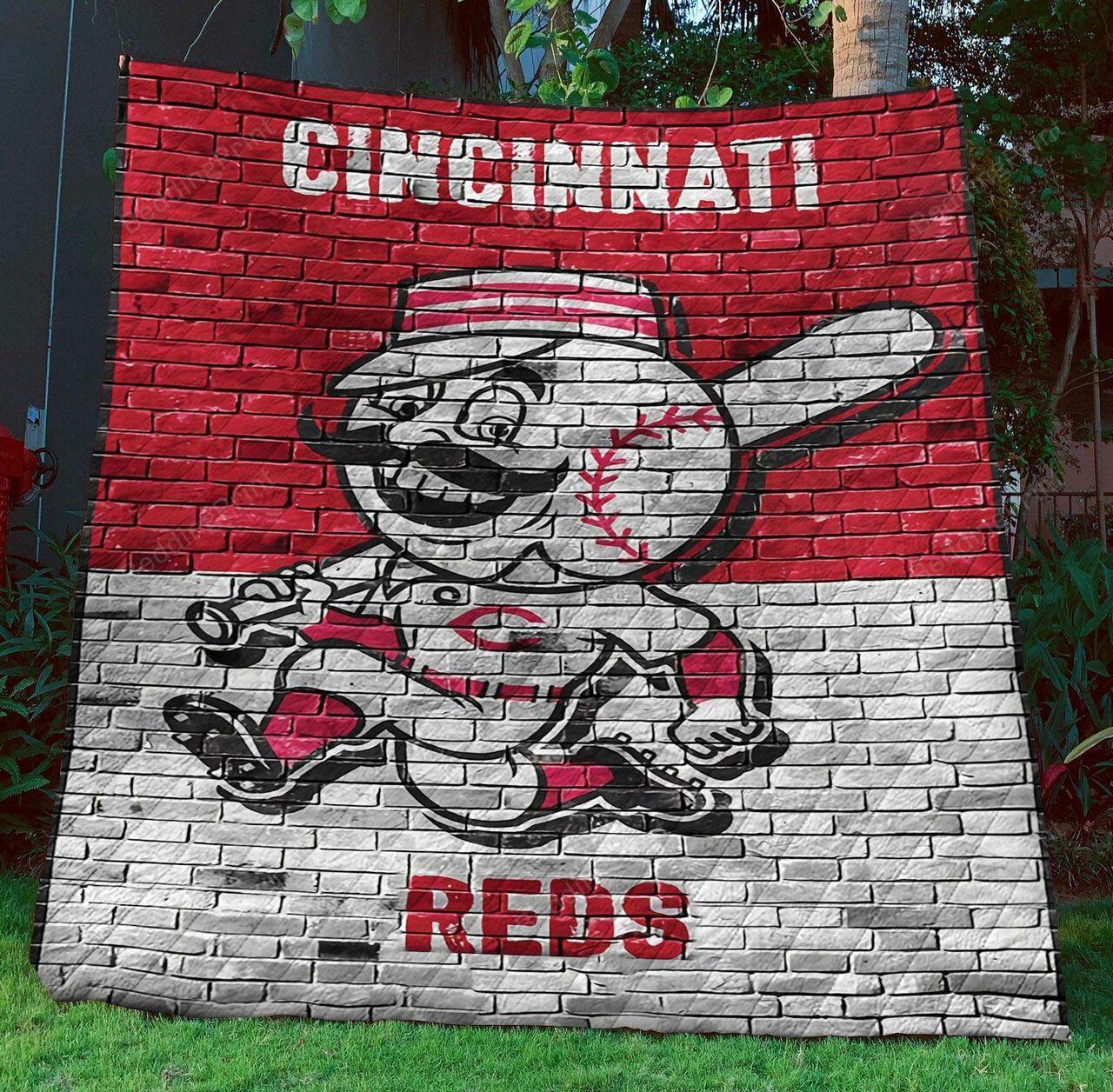 Cincinnati Reds Quilt Blanket Sleepy and Home Decor