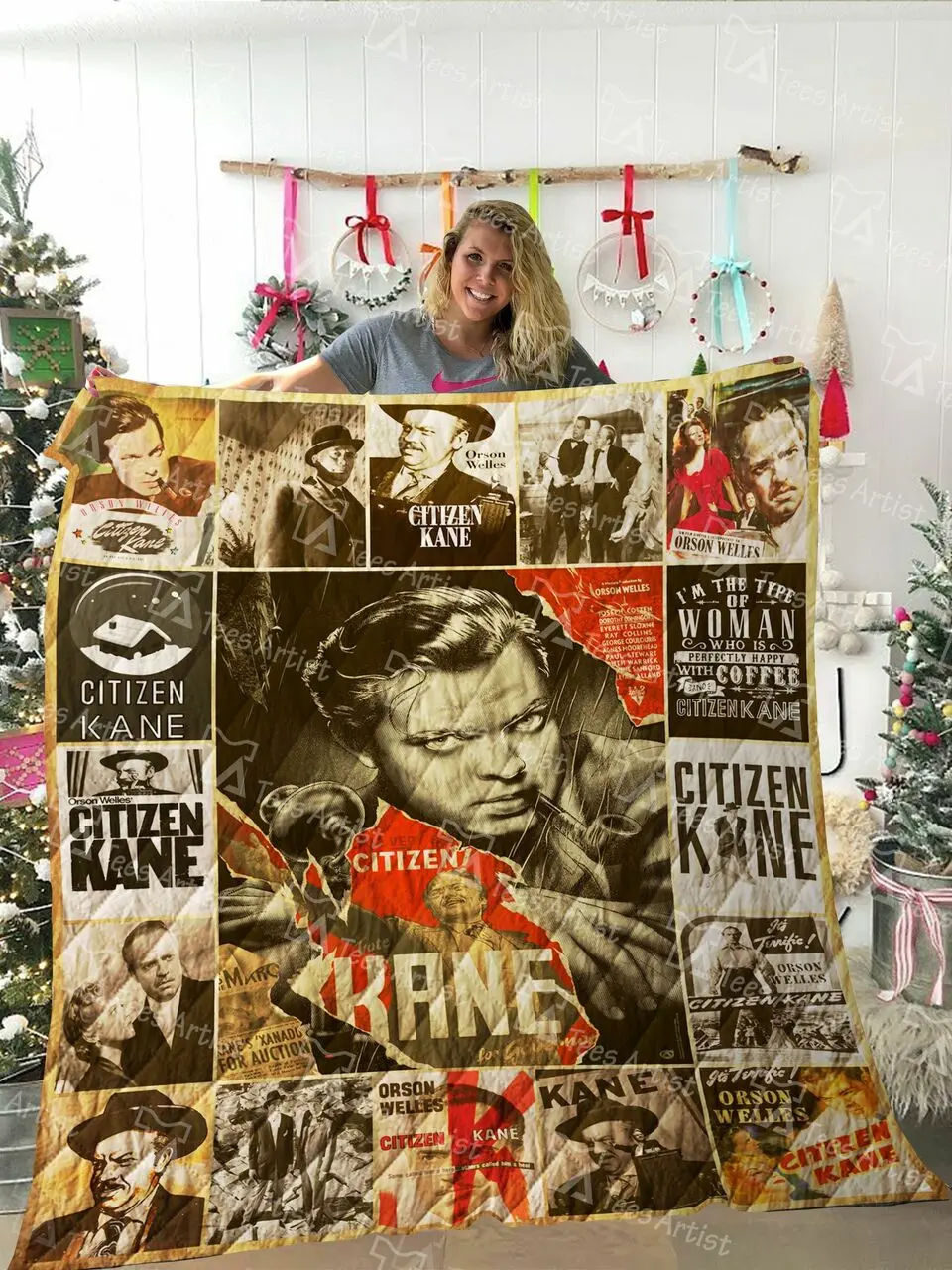 Citizen Kane Quilt Blanket and Home Decor