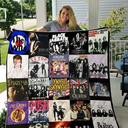 Class Rock Albums Quilt Blanket and Home Decor
