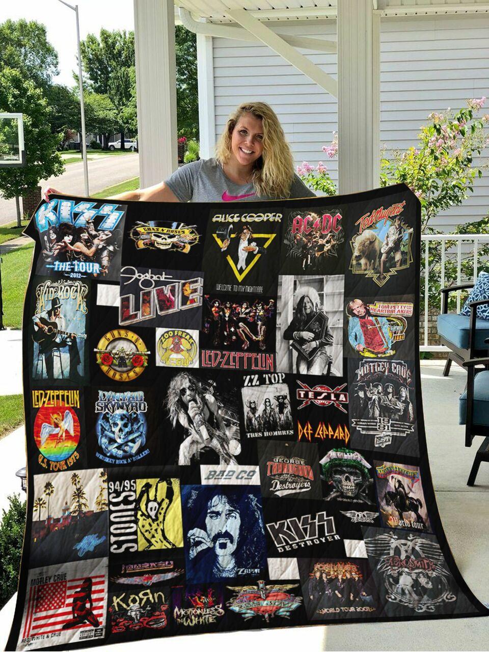 Classic Rock Bands 3D Customized Quilt Blanket 2186 and Home Decor