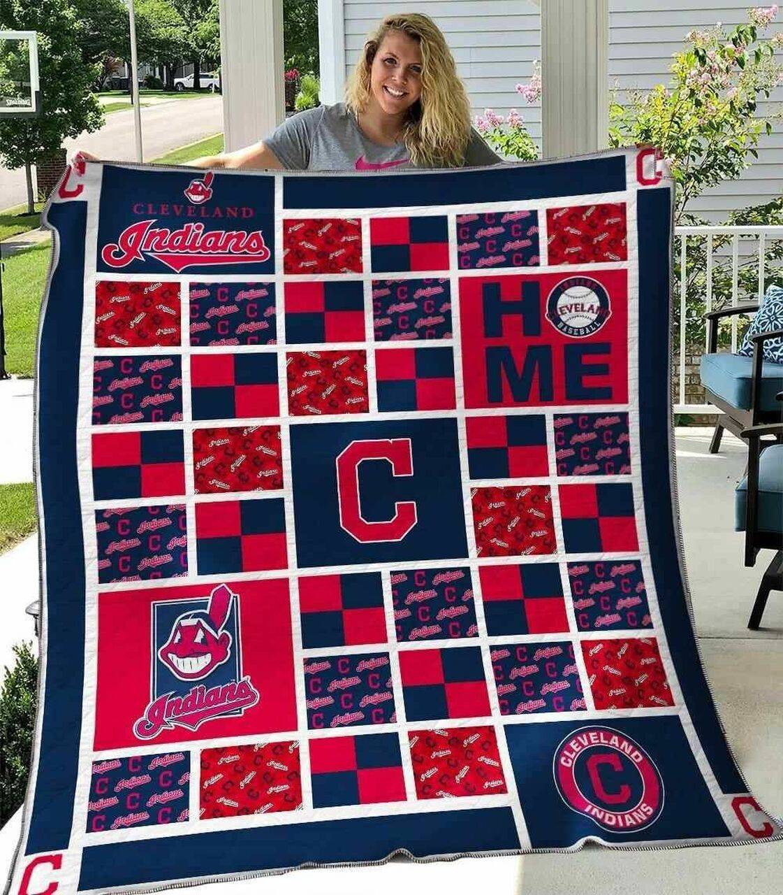 Cleveland Indians 1 Blanket Th1607 Quilt and Home Decor