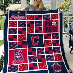 Cleveland Indians 1 Blanket Th1607 Quilt and Home Decor