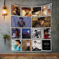 Clint Black Album Covers Quilt Blanket and Home Decor