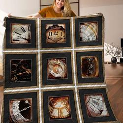 Clock Quilt Blanket C9B2803120TY and Home Decor
