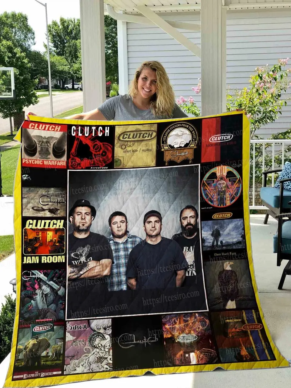 Clutch Band Quilt Blanket 01 and Home Decor