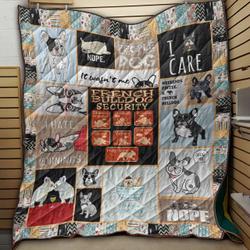 Coffee And French Bulldog VF11 NTTH011298 3D Customized Quilt and Home Decor
