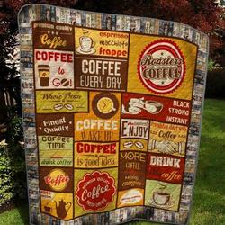 Coffee Wake Up Quilt Blanket  Quilt and Home Decor