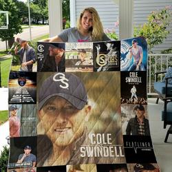 Cole Swindell Quilt Blanket For Fans Ver 17 and Home Decor