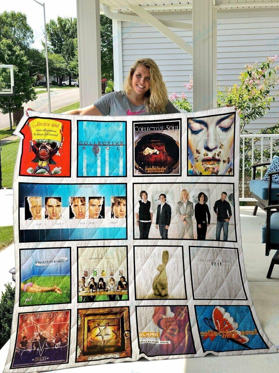 Collective Soul Quilt Blanket and Home Decor