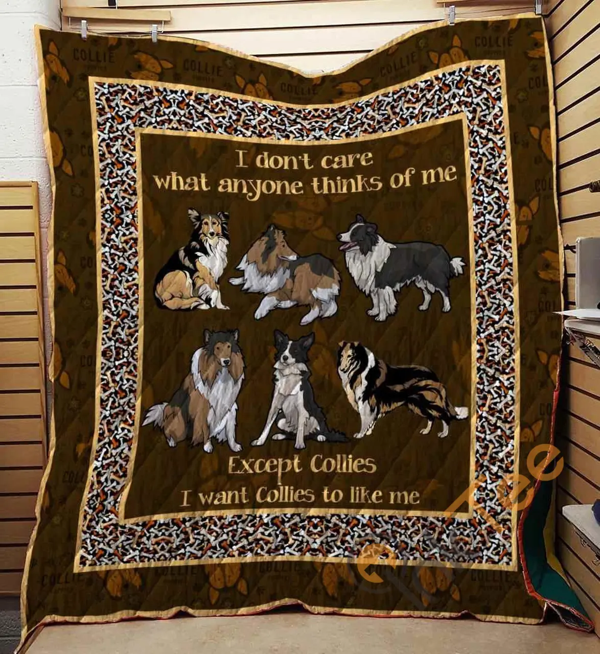 Collies 09 Blanket TH10072019 Quilt and Home Decor