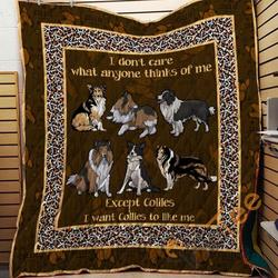 Collies 09 Blanket TH10072019 Quilt and Home Decor