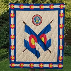 Colorado Flag Cl14100134Mdq Quilt Blanket and Home Decor