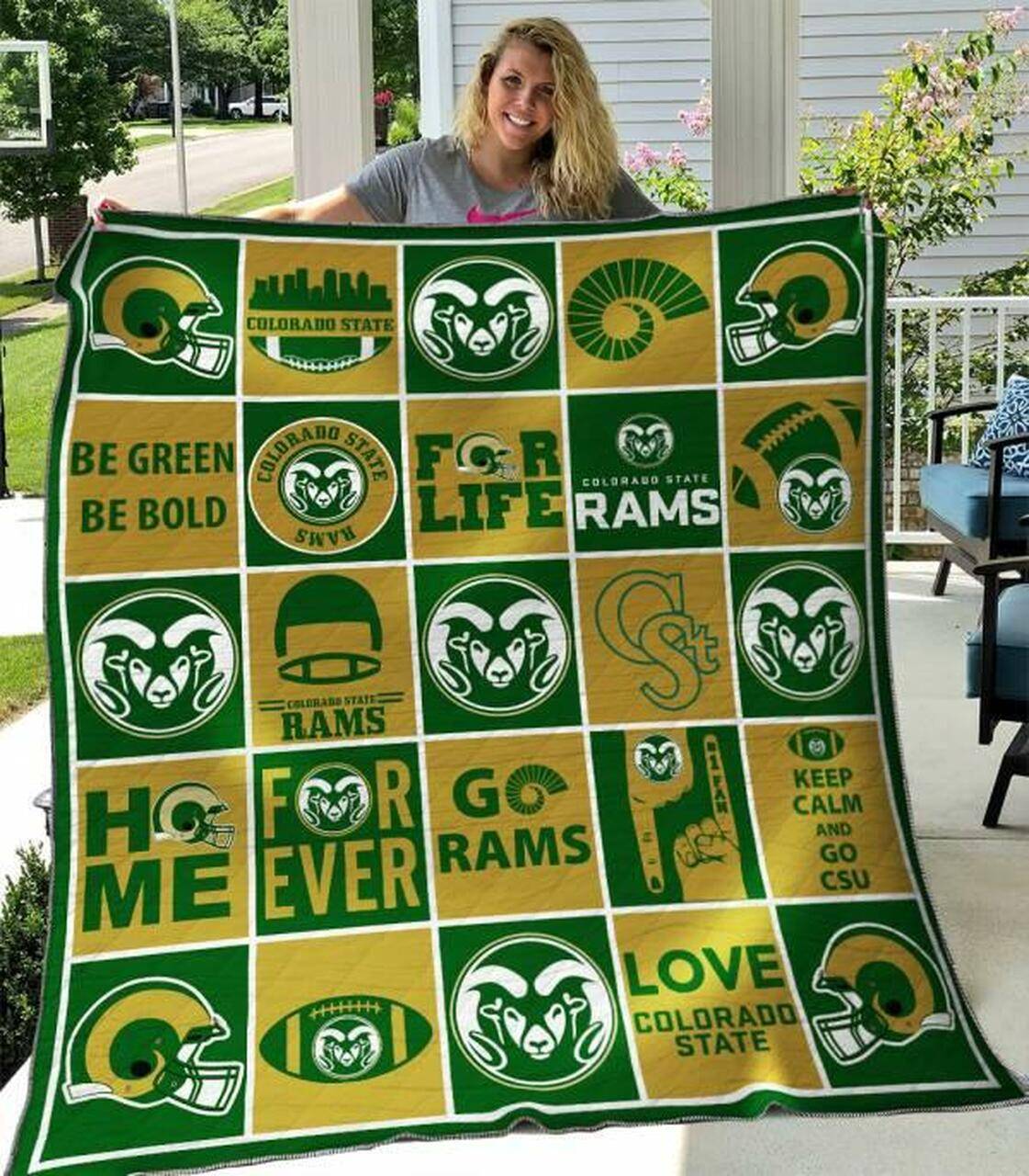 Colorado State Rams Quilt Blanket B080608 Quilt and Home Decor