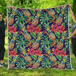 Colorful Aloha Pineapple Cl17100184Mdq Quilt Blanket and Home Decor