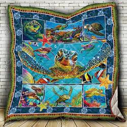 Colorful Turtle Ah Quilt Derqqq and Home Decor