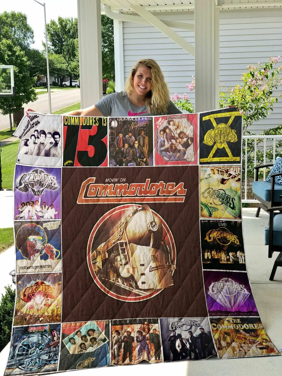 Commodores Quilt Blanket 0682 and Home Decor
