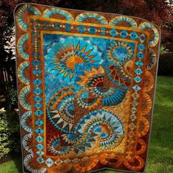 Compass Rose Quilt Blanket Great Customized Gifts For Birthday Christmas Thanksgiving Perfect Gifts For Compass Rose Lover and Home Decor