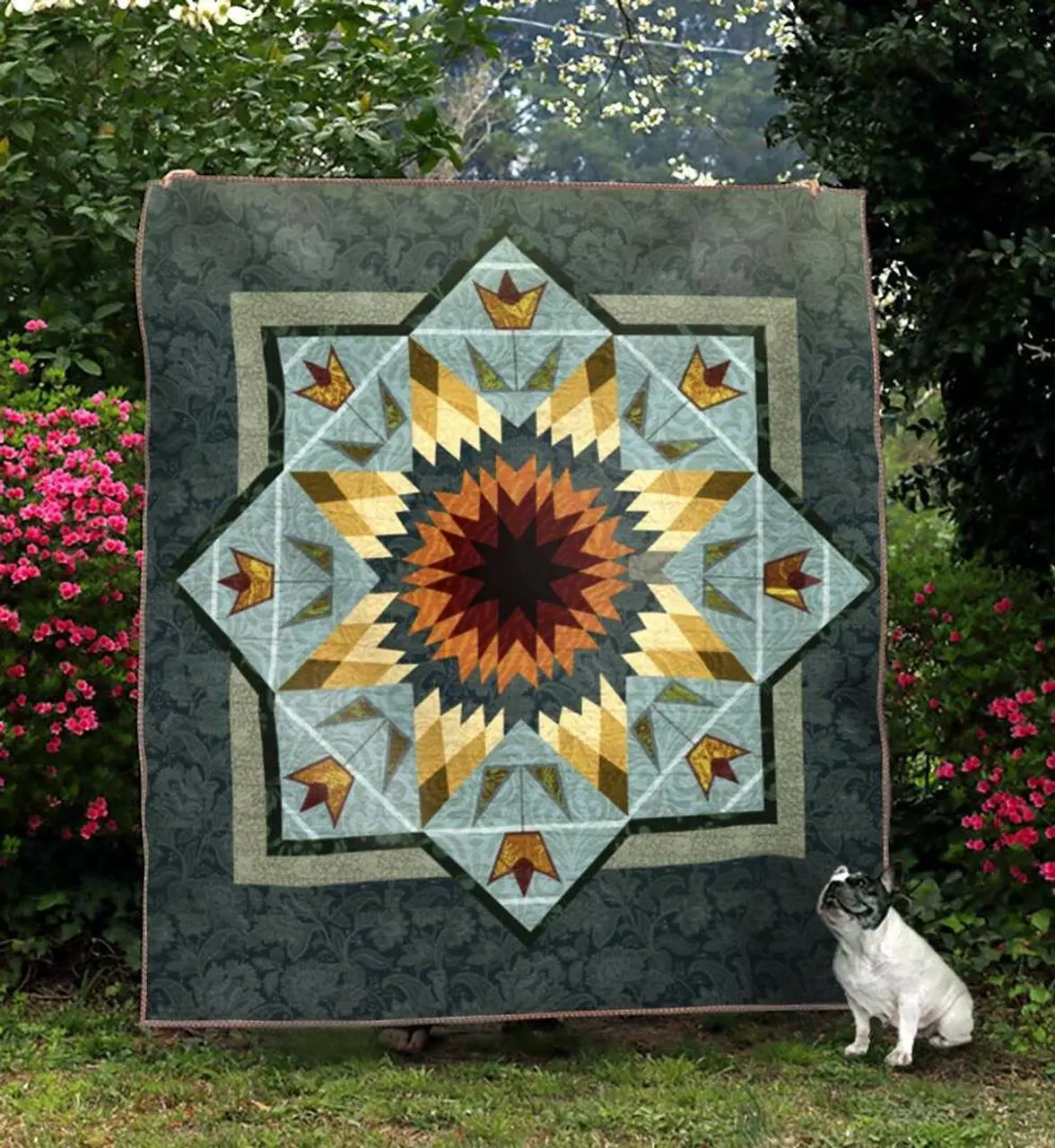 Compass Rose Td090514 Quilt Blanket and Home Decor