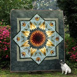 Compass Rose Td090514 Quilt Blanket and Home Decor
