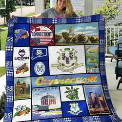 Connecticut State DHCDHC DT2210 Quilt Blanket and Home Decor