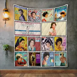 Connie Francis Album Covers Quilt Blanket and Home Decor