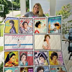 Connie Francis Quilt Blanket and Home Decor