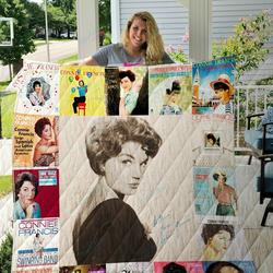Connie Francis Style Three Quilt Blanket and Home Decor