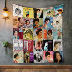Connie Francis Style Two Album Covers Quilt Blanket and Home Decor