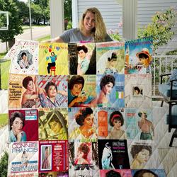 Connie Francis Style Two Quilt Blanket and Home Decor