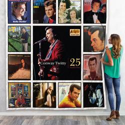 Conway Twitty Album Quilt Blanket 01 and Home Decor