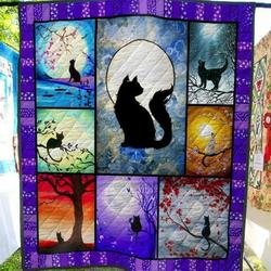 Cool Cat Missing Something Quilt Blanket  Quilt and Home Decor