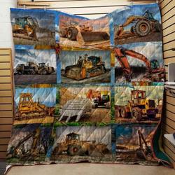 Cool Tool Of Heavy Equipment Operator Blanket Th1707 Quilt and Home Decor