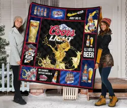 Coors Light All I Need Is Beer Funny Gift Quilt and Home Decor