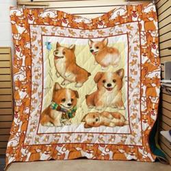 Corgi Cl22100128Mdq Quilt Blanket and Home Decor